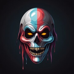 Fototapeta premium Very Scary ghost mask