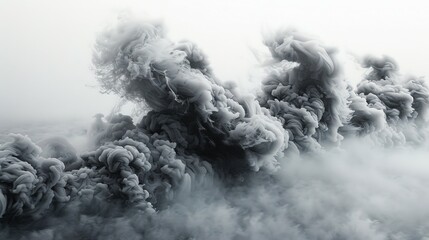 Sinister Simplicity: Cut-Out Form of Black Smoke