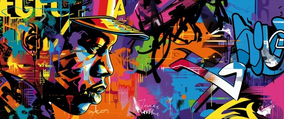 Abstract Hip Hop Elements Backdrop / Background / Wallpaper