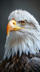 portrait of a eagle - obrazy, fototapety, plakaty