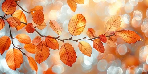close up of twig autumn background