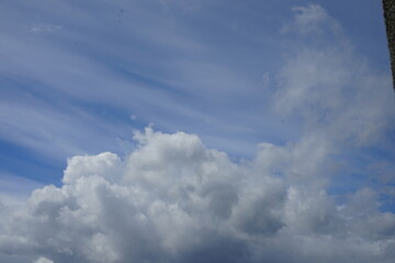 blue sky with clouds