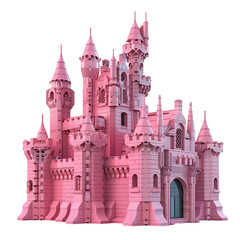 Obraz premium Haunted church castle building isolated on white background