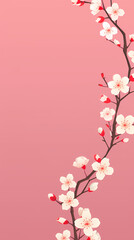 Fototapeta premium Beautiful pink cherry blossoms