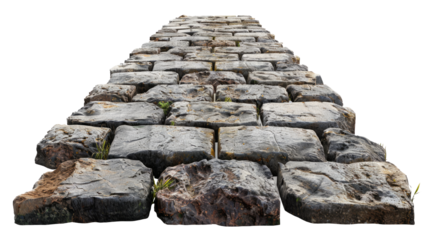 Cobblestone Pathway Isolated