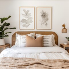 Bedroom pillow plant furniture.