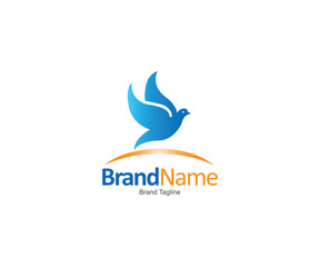 Bird logo icon design template