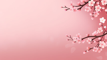 Beautiful pink cherry blossoms