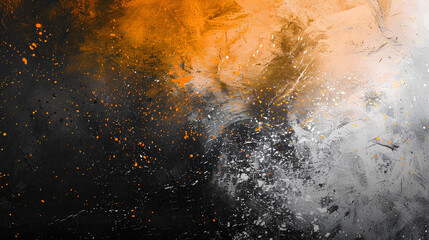 white orange black , empty space grainy noise grungy texture color gradient rough abstract background , shine bright light and glow template