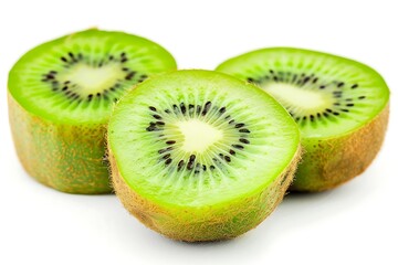 Fototapeta premium Kiwi fruit isolated on a white background.