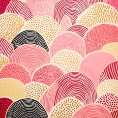 Gold pink silver candy pattern abstract line backgrounds.