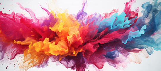 colorful watercolor ink splashes, paint 315