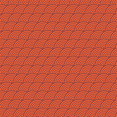 Vector Abstract Japanese Wave Pattern Background