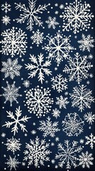 Snowflakes pattern nature backgrounds.