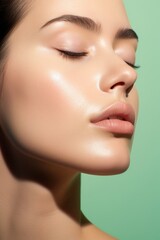 Obraz premium Adult woman skin studio shot.