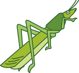 메뚜기 여치 방아개비 귀뚜라미 일러스트
Locust katydid cricket illustration