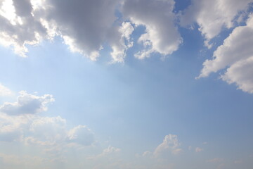 blue sky with clouds