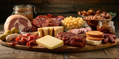 variety of high-fat foods animal fats butter, lard, and bacon fat fatty cuts bacon and pork neck,...