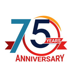 75 Years Anniversary Logo Concept Vector (2)
