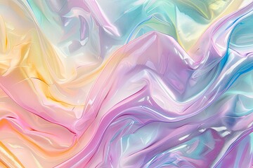 Abstract Gradient Holographic Patterns: Futuristic Pastel Texture & Vibrant Watercolor Stains