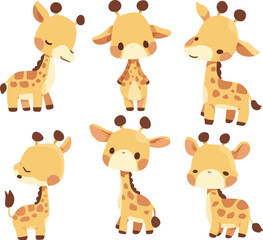 giraffe clipart vector for graphic resources