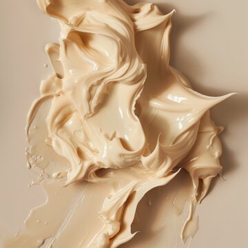 solid tallow cream baige color texture cosmetics close-up