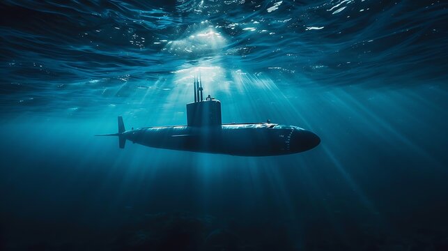 Submarine is underwater