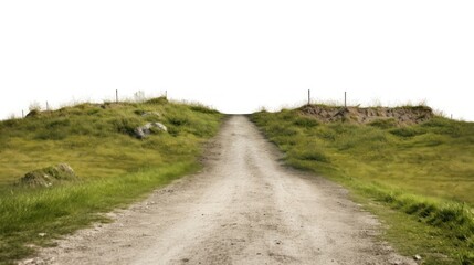 PNG Road through grassfield border grassland outdoors nature.