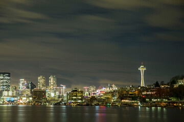Fototapeta na wymiar Seattle Night View