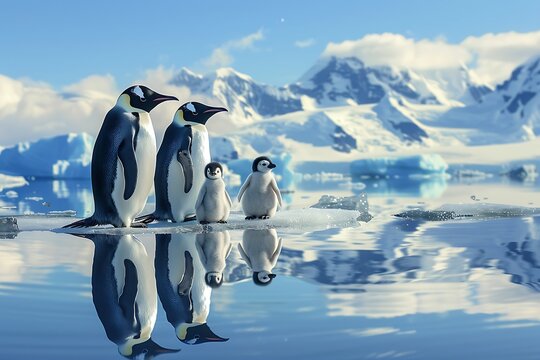 Penguin in polar regions