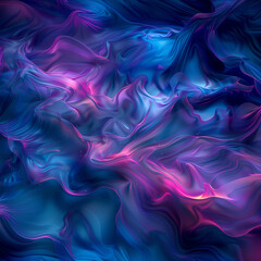 Fototapeta premium Cosmic Silk Waves Abstract Art [1:1]