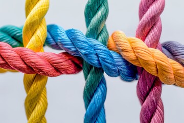 Colorful Rope Integration: Strengthening Team Bonds with Power Community Braid