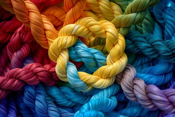 Strength in Unity: A Vibrant Teamrope Tapestry for Empowerment