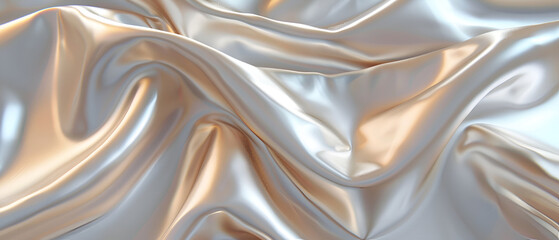 abstract background with pattern, Soft shiny satin drapery background. 3d render illustration.
