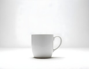 Obraz premium Mug Mockup Coffee Tea Cup Digital Painting Isolated Illustration Background Drink Design