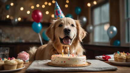 Puppy Celebrating Their Birthday