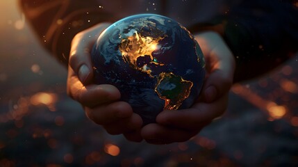 Fototapeta premium save earth background
