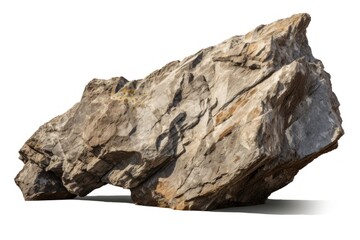 Big rock mineral white background sunlight.