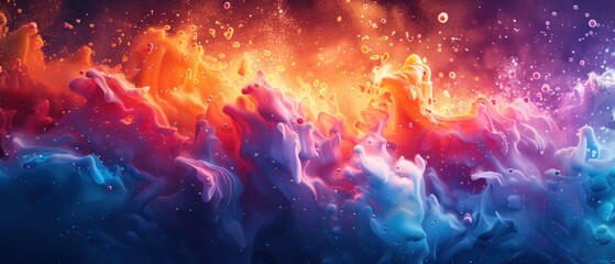 The innovation of a startup, immortalized in the vibrant colors