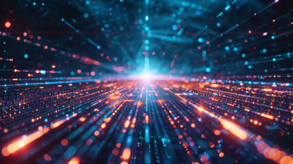 Fototapeta premium Endless horizons innovation limitless possibilities advanced technology abstract concept