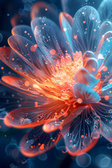 Captivating Floral Fractals:A Hypnotic Display of Intricate Digital