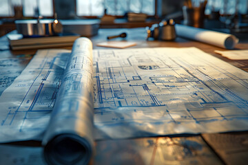 Detailed Architectural Blueprints for Seamless Digital Projects in Augmented Reality with Cinematic Photographic Style