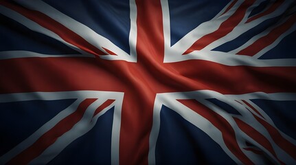 United Kingdom Flag Isolated .Generative AI