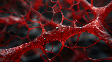  close up of a red cell