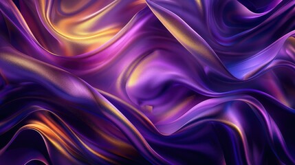 Fototapeta premium A purple and gold fabric with a shiny, glittery appearance