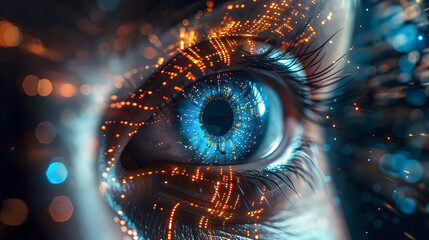 Immersive Digital Eye Exploring the Futuristic Interface of Artificial Intelligence and Virtual Worlds