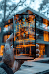 Immersive Digital Blueprints Integrated into Augmented Reality Visualization