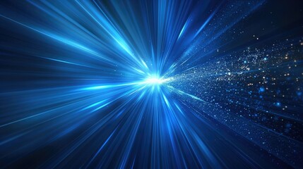 Obraz premium A blue light with a white streak is shown in the image