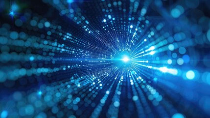 A blue light with a blue background