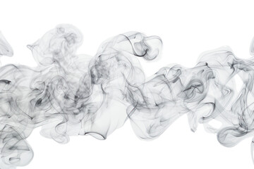 A single letter sculpted from white smoke, conveying a message of mystery and intrigue, Isolated on...